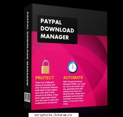 paypal download manager is an excellent product. it fulfills all the needs of my website, and makes