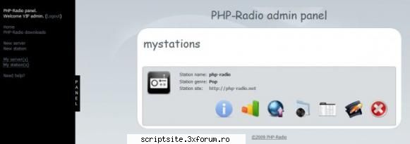 php-radio url php-radio script