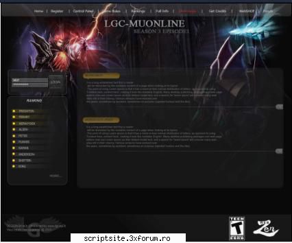mu-online game full website script url mu-online game full website script