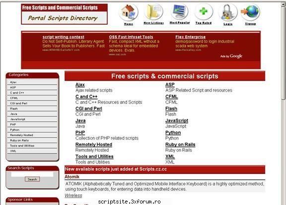 propriul dvs. ca site-ul, un portal de script-uri gratuite şi comerciale pe script este foarte