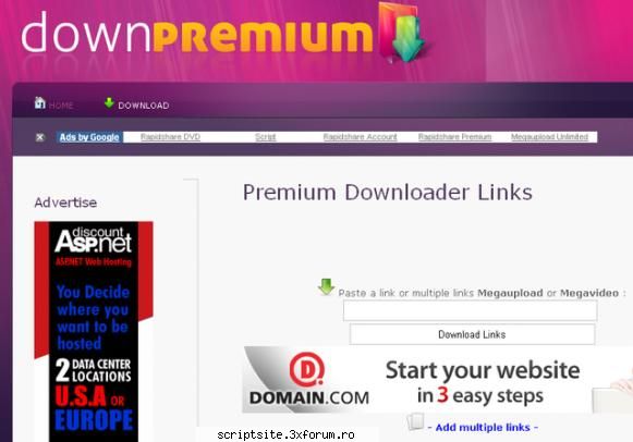 clone premium download generator script with great design and hight earning full source code url