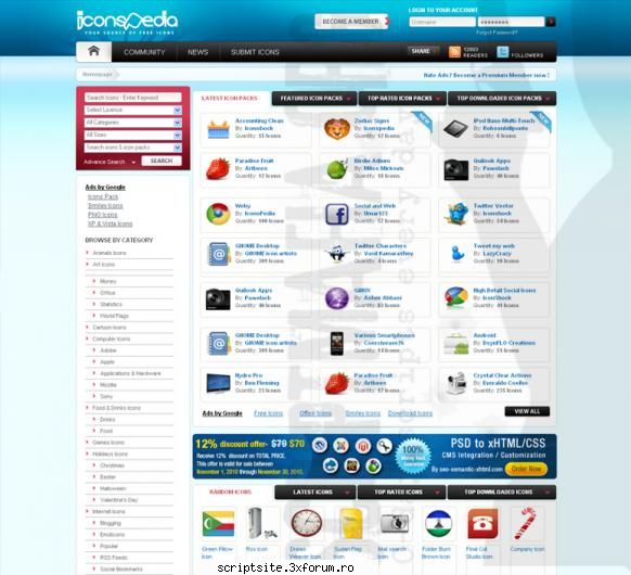 now, site-ul iconspedia doar pentru   url>click url