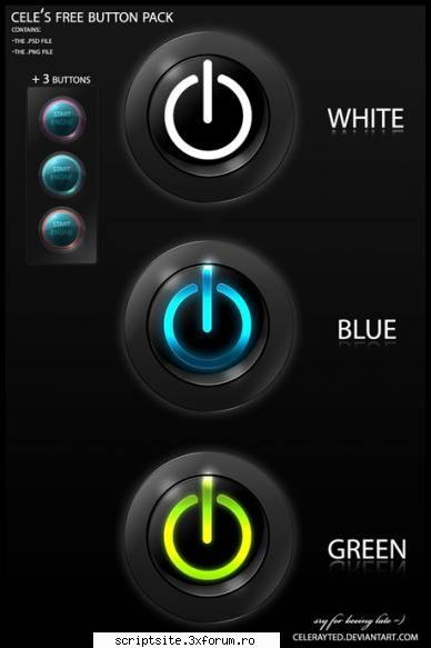 a free turn on button pack in .psd format. great for web design and not just.




 :rotfl:  :rotfl: